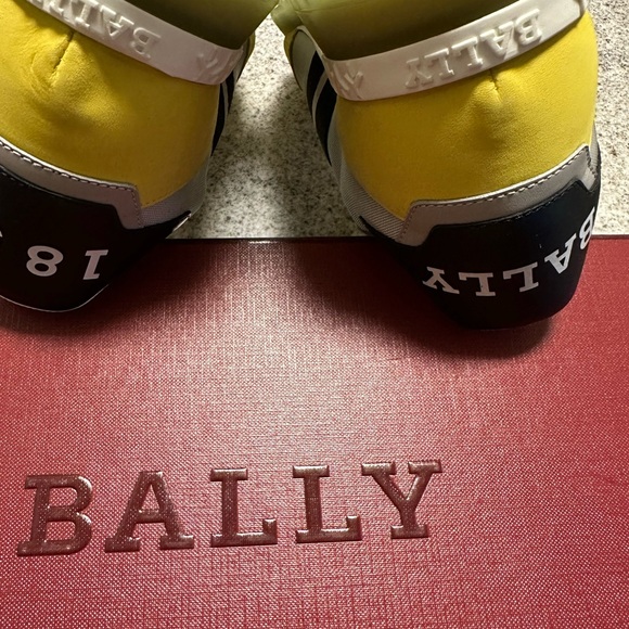 BALLY Men’s Astfeld Lace-Up Sneakers in Yellow size US 10 - Picture 5 of 14